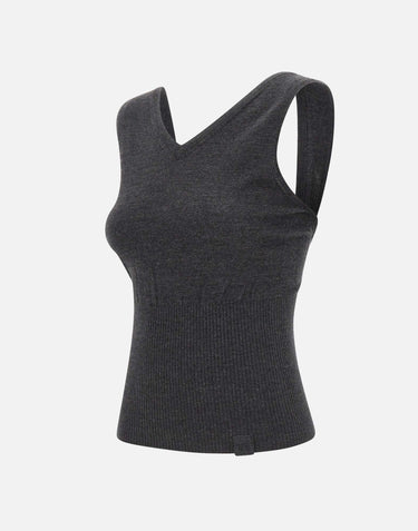 Top smanicato in lana merino 1326KTP007310B ORE VICTORIA BECKHAM 