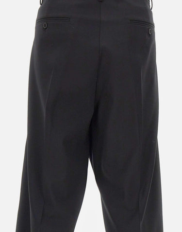 Pantaloni in lana con zip laterali S74KB1058 S40320900 DSQUARED2 