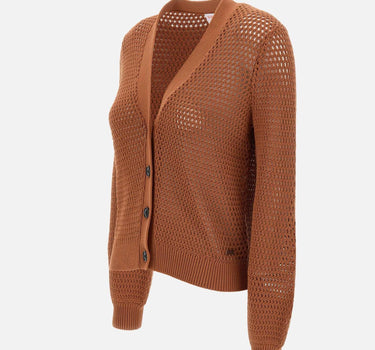 Cardigan "jacquard" in cotone K34231 36 SUN68 