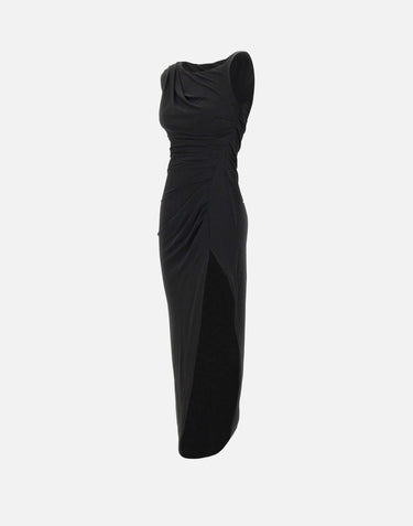 Abito in jersey crêpe con spallina gioiello AB90661E2 110 ELISABETTA FRANCHI 