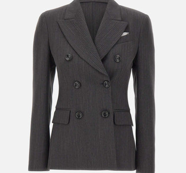 Blazer doppiopetto gessato CF5232T054A C378B LIU-JO 