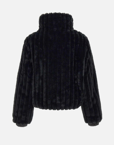 Giacca reversibile in pelliccia animal free D31352W VERY2110000 SAVE THE DUCK 