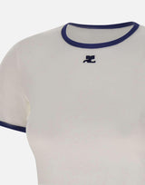 T-shirt "Signature Contrast" 125JTS017JS0203 B257 COURREGES 
