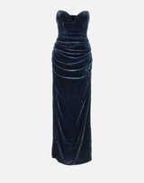 "Silk velvet slit dress" 114921 1192 ROTATE BIRGER CHRISTENSEN 