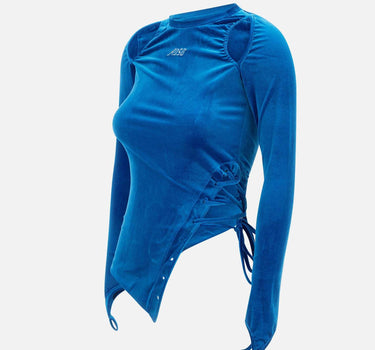 Top in velluto ATB1181W BLUE ANDERSSON BELL 