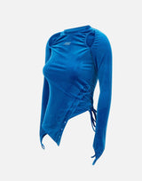 Top in velluto ATB1181W BLUE ANDERSSON BELL 