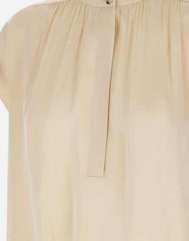 Blusa in seta con arricciature V181713198 154CRM VINCE. 