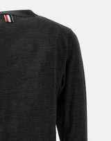 "Classic V-Neck Cardigan In Fine Merino Wool" MKC002A Y1014022 THOM BROWNE 