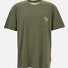 T-shirt "Naif" in cotone NAIFR00470 MILITARE BOB 