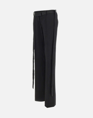 Pantaloni con cintura avvolgente 260WCP00285 WWW065AA100 THE ATTICO 