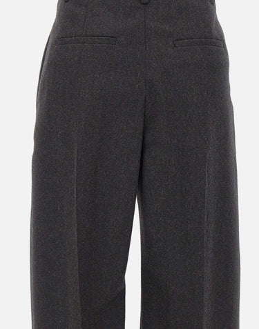Pantaloni a gamba larga 1226WTR002857Q DKGREY VICTORIA BECKHAM 