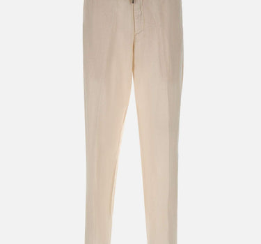Pantaloni in misto lino con coulisse 26PG1649 04 PERFECTION 
