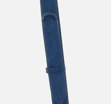 Cintura "Nobukle Bull" in suede spazzolato NB0060 BLU ORCIANI 