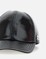 Cappello da baseball in vinile "Reedition" PERACT002VY0014 BLACK COURREGES 
