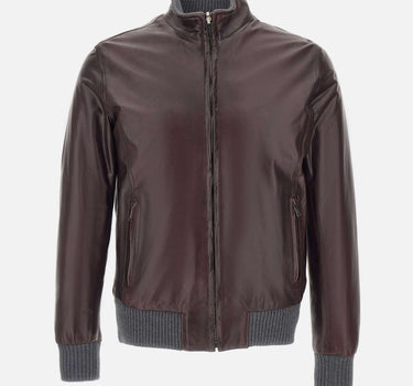 Giacca in pelle "12 Bomber Reversibile Fibula" 12BOMBER FIBULABORDO VOLFAGLI 
