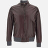 Giacca in pelle "12 Bomber Reversibile Fibula" 12BOMBER FIBULABORDO VOLFAGLI 