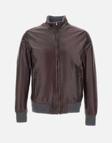 Giacca in pelle "12 Bomber Reversibile Fibula" 12BOMBER FIBULABORDO VOLFAGLI 