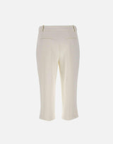 Pantaloni in crêpe leggero con bande in raso PA17561E2 360 ELISABETTA FRANCHI 