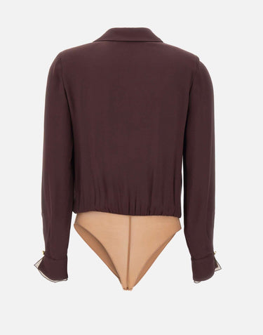 Body in georgette di viscosa CB00261E2 644 ELISABETTA FRANCHI 