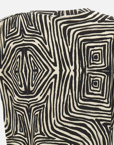 T-shirt in viscosa a fantasia 2007Z000056N 043 ELENA MIRO' 