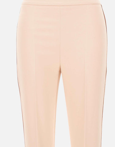 Pantaloni in crêpe leggero e raso PA19063E2 EA1 ELISABETTA FRANCHI 