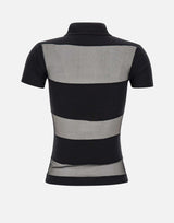 Polo a righe semi trasparente COPJS115F5028 BLK COPERNI 