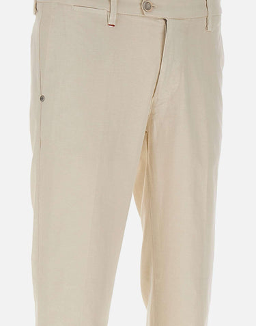 Pantalone "Mucha"  in cotone e lino P24910LS 7F1390004 RE-HASH 