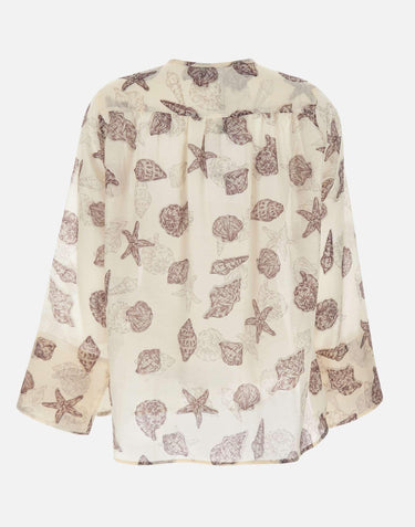 Camicia in voile di seta 2613111132200 004 MARELLA 