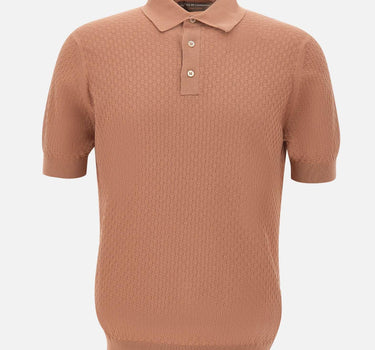 Polo in cotone a punto quadretto PL1MC CR14Q065 FILIPPO DE LAURENTIIS 