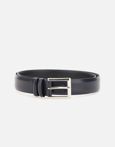 Cintura "Kansas" in pelle lucida U03201 BLU ORCIANI 