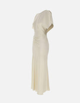 Abito midi "Bela" 1226WDR005227A IVORY VICTORIA BECKHAM 