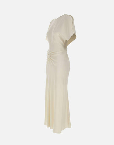 Abito midi "Bela" 1226WDR005227A IVORY VICTORIA BECKHAM 