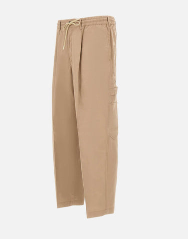 Pantaloni in misto cotone e lino con coulisse COASWDZL0REW PM310060 PT TORINO 