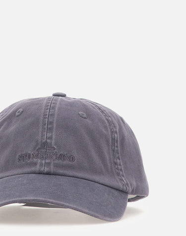 Cappellino in gabardine di cotone spazzolato 9100002S0106 V002D STONE ISLAND 