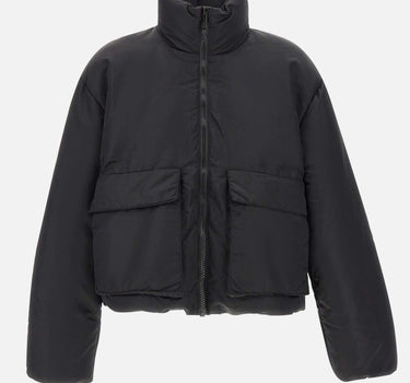 "Twill Puffer Jacket" M6092 TCBJ425BLACK PURPLE BRAND 
