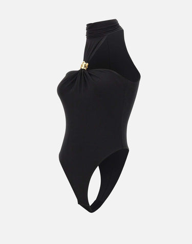Body in jersey crêpe con dettaglio gioiello BO01761E2 110 ELISABETTA FRANCHI 