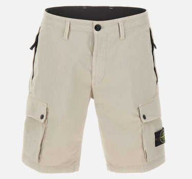 Bermuda in twill di cotone biologico stretch L100019S0A10 V0061 STONE ISLAND 
