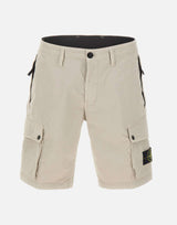 Bermuda in twill di cotone biologico stretch L100019S0A10 V0061 STONE ISLAND 