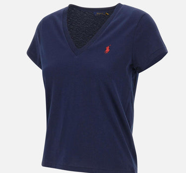 T-shirt a V in cotone 211B14611 008 POLO RALPH LAUREN 
