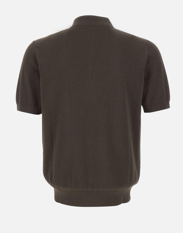 Polo con treccine e mezza zip 302310 170 KANGRA 