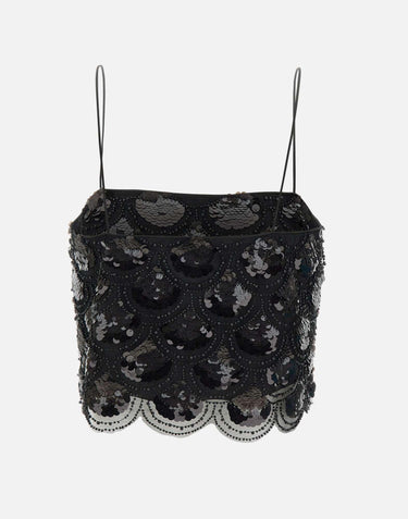 "Sequins crop top" 113669 100 ROTATE BIRGER CHRISTENSEN 