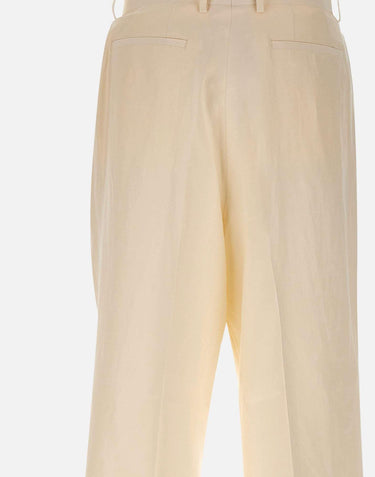 Pantaloni in misto viscosa e lino S6LAMAPA082 036 LANEUS 