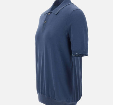 Polo in misto seta 43142 16224580 GRAN SASSO 