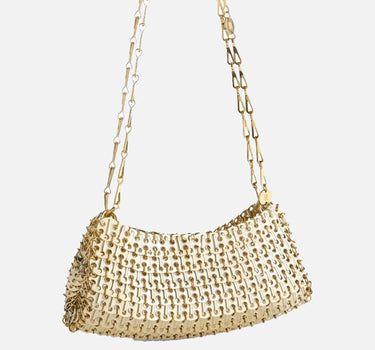 "1969 clutch gold metal bag" 26ESS0572MET769 P711 RABANNE 