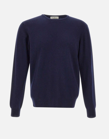 Maglia in lana e cashmere DC918022 NAVY DELLA CIANA CASHMERE 