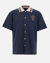"Chemise Piquée Slogan Rose" SH247 CO264NY DROLE DE MONSIEUR 