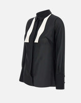 Camicia " Daily" in georgette con cravattino CA10952E2 110 ELISABETTA FRANCHI 