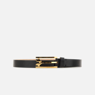 "Curved side Buckle belt" B425AAC007031A BLACK VICTORIA BECKHAM 
