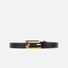 "Curved side Buckle belt" B425AAC007031A BLACK VICTORIA BECKHAM 