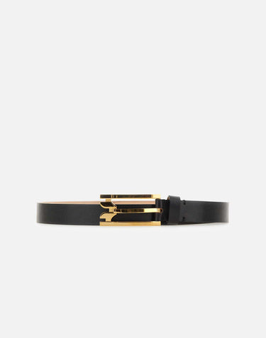 "Curved side Buckle belt" B425AAC007031A BLACK VICTORIA BECKHAM 